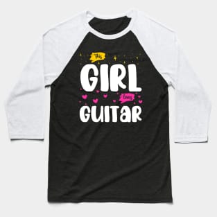 This Girl Loves Guitar - Music Enthusiast Baseball T-Shirt